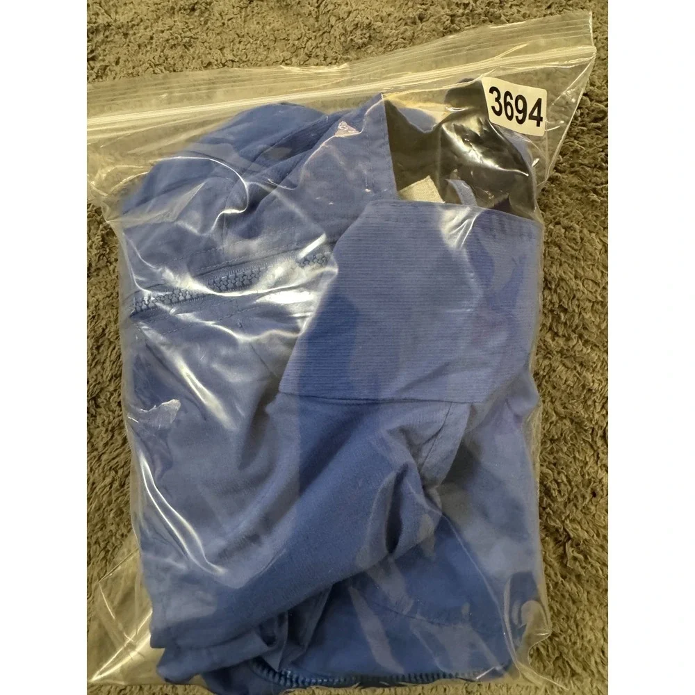 New Balance Windbreaker Jacket Mens M Blue Full Zip Pocket 90s Vintage